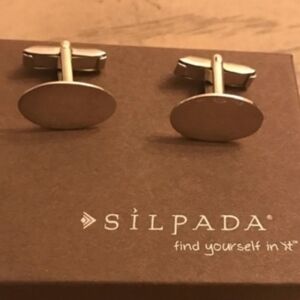 Silpada Sterling Silver Cutting Edge Cuff Links L1154